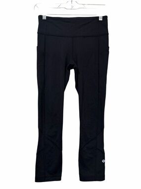 Lululemon 4 Black Capri 21" inseam Workout Leggings B7